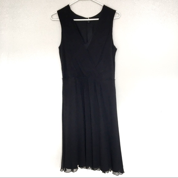 100% silk flowy black dress - Picture 2 of 7